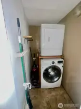 Laundry Closet off Kitchen