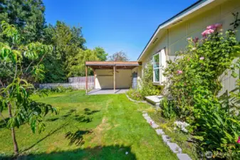 Enjoy garden space to grow your favorite flowers or veggies.