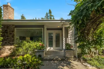 Double door front entry.