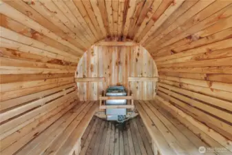Enjoy your 6 person Sauna!
