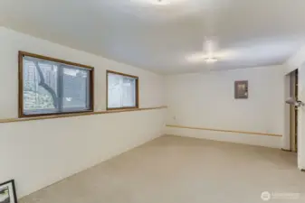 Extra finished room lower level (has closet, but no doors)
