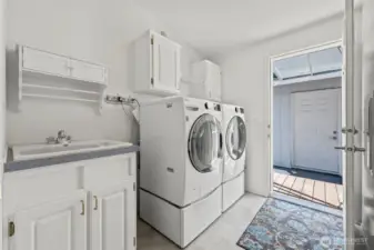 Laundry/utility room with laundry sink.