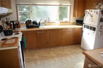 Lower level full kitchen.