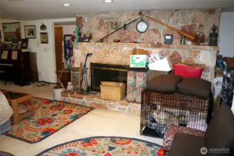 Lower level family room.