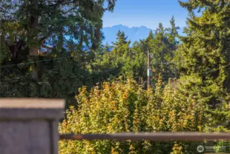 Mountain views from primary bedroom.