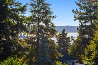 Water views from upper balcony.