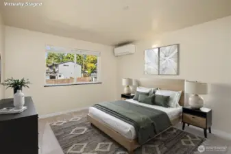 2 of the bedrooms have their own mini-split HVAC units for added comfort control.