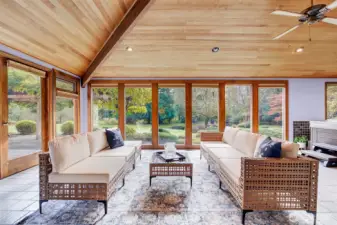 Sunroom off the Primary Suite with amazing outlook