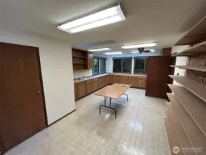 Attached to the shop is studio/craft room with its own entry.