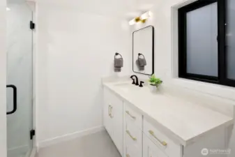 Lowest level bathroom