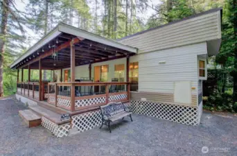 Covered porch is a fantastic way to start and end a day