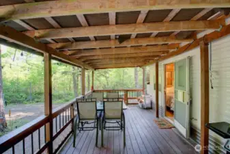 Enjoy evenings dining on your front porch