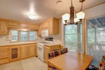 Kitchen and dining area