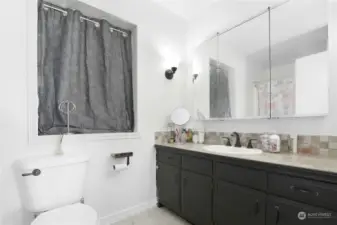 Remodeled guest bathroom