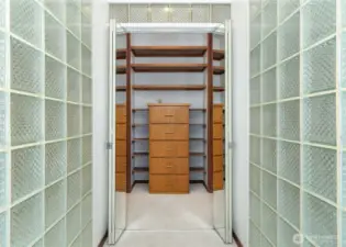 Primary closet