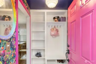 Entry with convenient cubbies