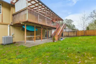 Lower Level Patio Under the Deck