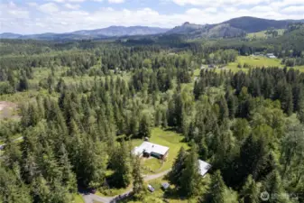 Mature trees surround a well landscaped yard. Secluded gem!
