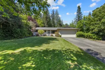 Enjoy the sprawling front yard.