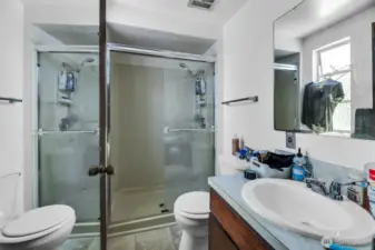 Unit 1 Updated 3/4 primary bathroom