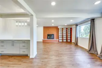 Lower level living and 2nd kitchen