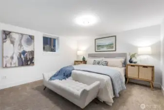 Lower level bedroom.