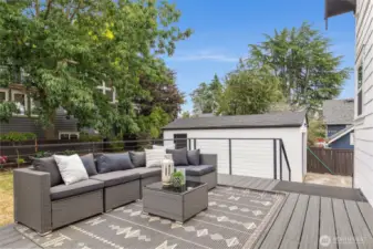 Easy access to backyard from main level.