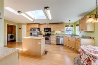Open and spacious kitchen area with lots of light!