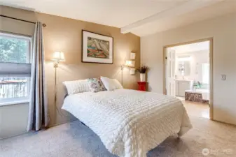 Primary bedroom suite, large enough for a sitting area as well.