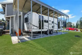 RV Parking - Covered and with concrete pad