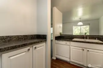 Plenty of kitchen cabinets