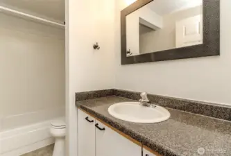 Primary bathroom w/walk in closet