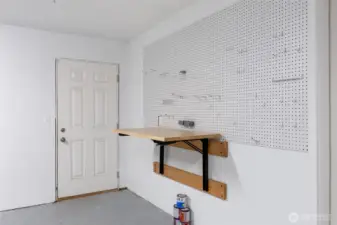 2 car garage has side yard access for convenience.