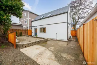 This shot is off the alley. There is a dedicated parking spot for the home off the alley.