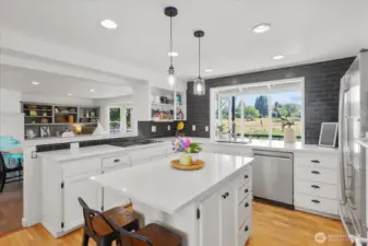 Desirable open concept design!