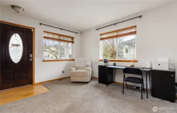 Entering the home, you have a formal living area