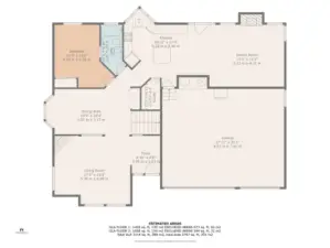 Main level floor plan