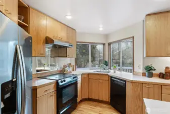 Large open kitchen