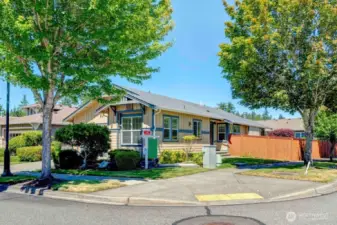 Large corner lot.