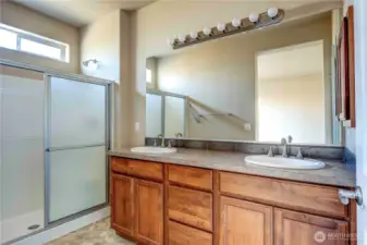 Primary bathroom.