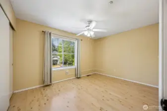 All Bedrooms feature hard surfaces, ceiling fans, and custom blinds