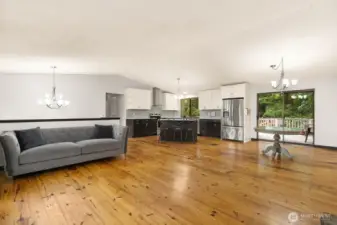 Hardwood floors throughout upper level.