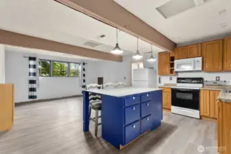 2nd kitchen offers ample storage options.