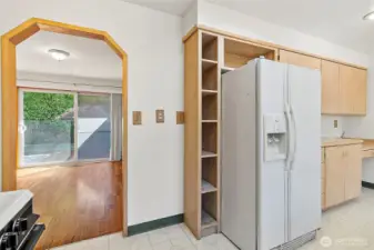 Doorway leads to the dining room