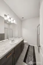 3/4 bath on the lower level