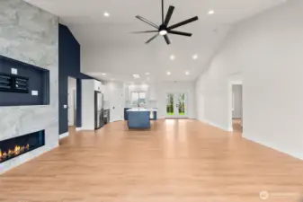 Open-concept living and dining areas wired with Cat6a networking—ideal for streaming, remote work, and gaming.