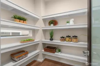 Is that... a walk-in pantry!? With a window to the outside? Amazing!