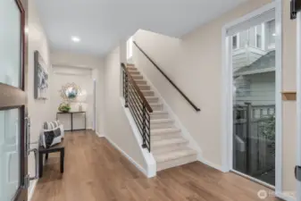 Enter to a bright and spacious entryway.