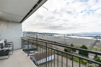 All units feature a large balcony and sweeping views of the waterfront and Olympic Mountains.
