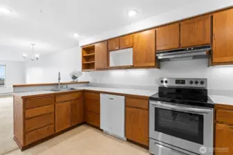 Light and bright with views and newer lighting.